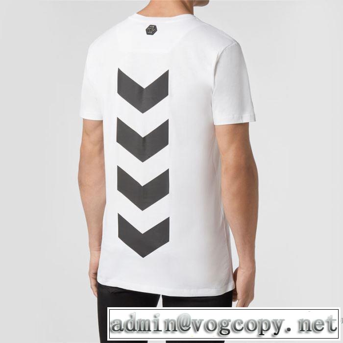 トレンド最先端のアイテム 2色可選 半袖Tシャツ どのアイテムも手頃な価格で フィリッププレイン PHILIPP PLEIN