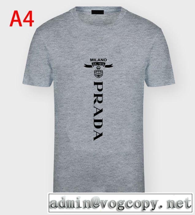 素敵なアイテム 半袖Tシャツ 通勤通学どちらでも使え プラダPRADA万能に使える