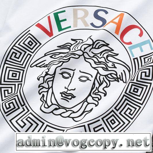 2色可選 有名ブランドです ヴェルサーチ VERSACE 人気ランキング最高 半袖Tシャツ