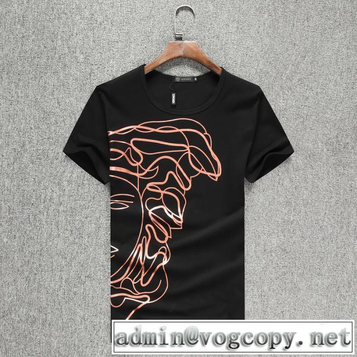 半袖Tシャツ 3色可選 人気の高いブランド ヴェルサーチ VERSACE 普段使いにも最適なアイテム