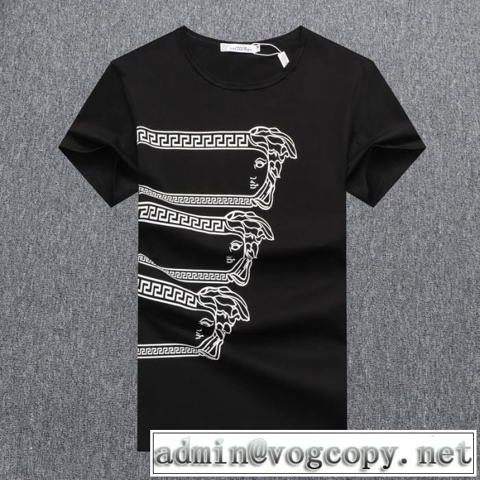 ヴェルサーチ安心安全人気通販 3色可選  VERSACE 20新作です 半袖Tシャツストリート界隈でも人気