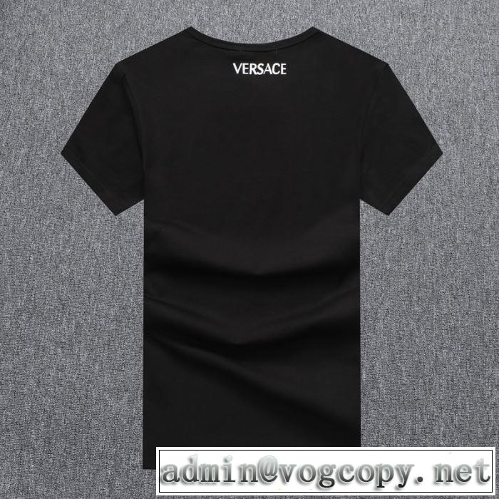 ヴェルサーチ安心安全人気通販 3色可選  VERSACE 20新作です 半袖Tシャツストリート界隈でも人気