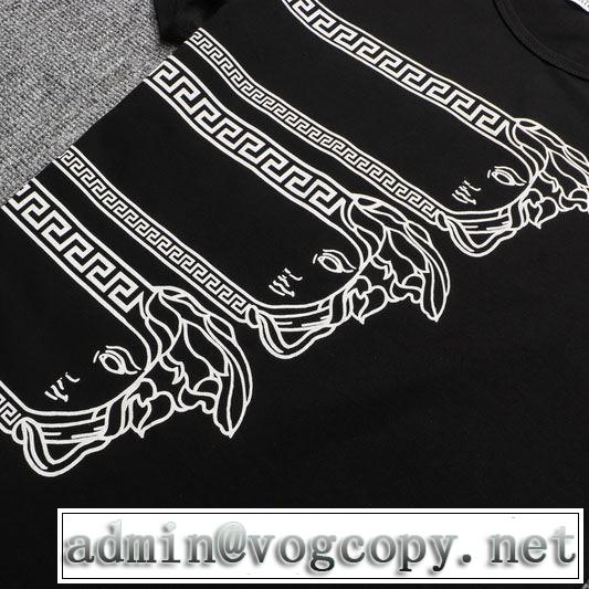 ヴェルサーチ安心安全人気通販 3色可選  VERSACE 20新作です 半袖Tシャツストリート界隈でも人気