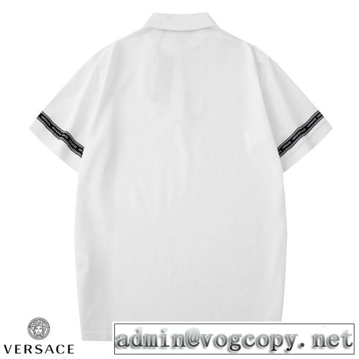 2020春新作 2色可選 半袖Tシャツ トレンド最先端のアイテム ヴェルサーチ VERSACE ファッションに合わせ