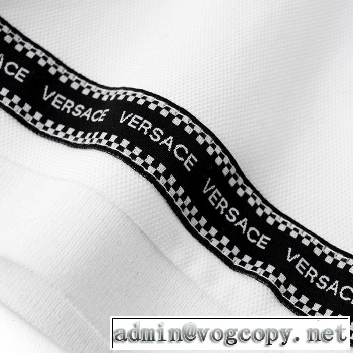 2020春新作 2色可選 半袖Tシャツ トレンド最先端のアイテム ヴェルサーチ VERSACE ファッションに合わせ
