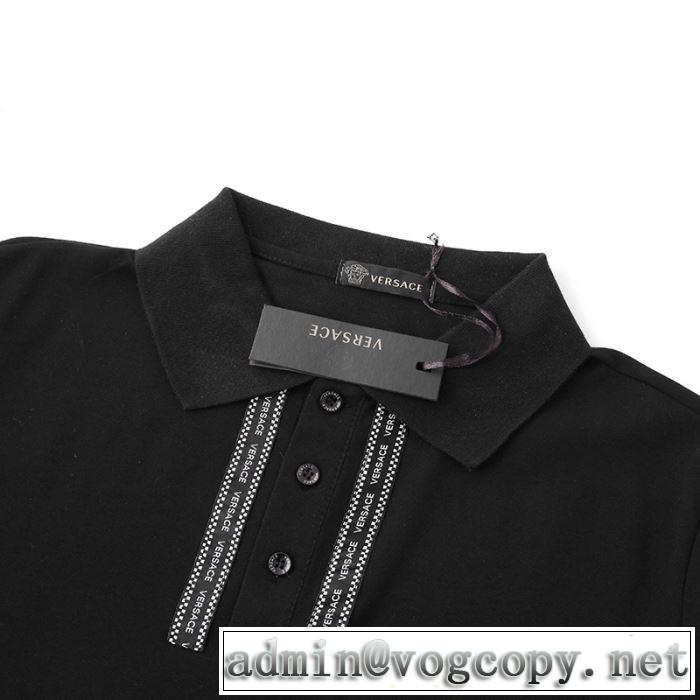 2020春新作 2色可選 半袖Tシャツ トレンド最先端のアイテム ヴェルサーチ VERSACE ファッションに合わせ