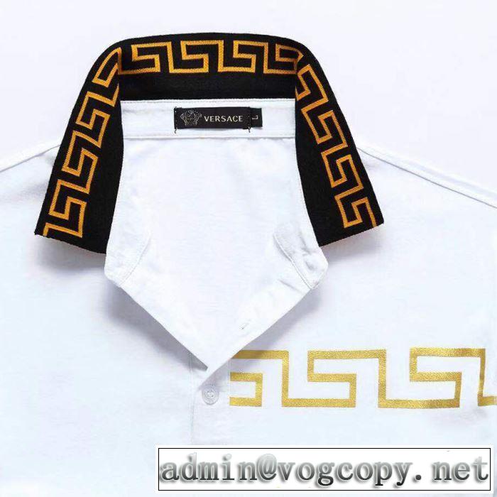 半袖Tシャツ 多色可選 手頃価格でカブり知らず ヴェルサーチ価格も嬉しいアイテム  VERSACE 一目惚れ級に