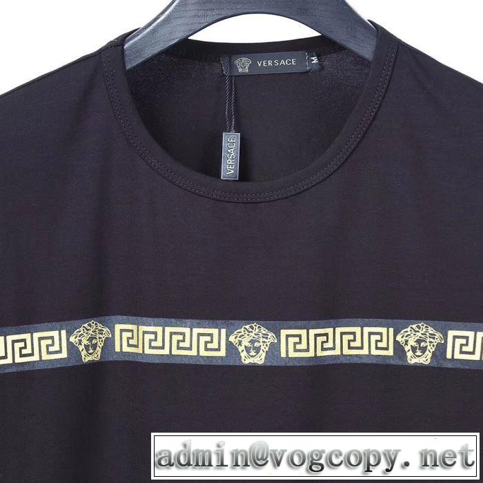 3色可選 着こなしを楽しむ ヴェルサーチ VERSACE 半袖Tシャツ 2020年春夏コレクション