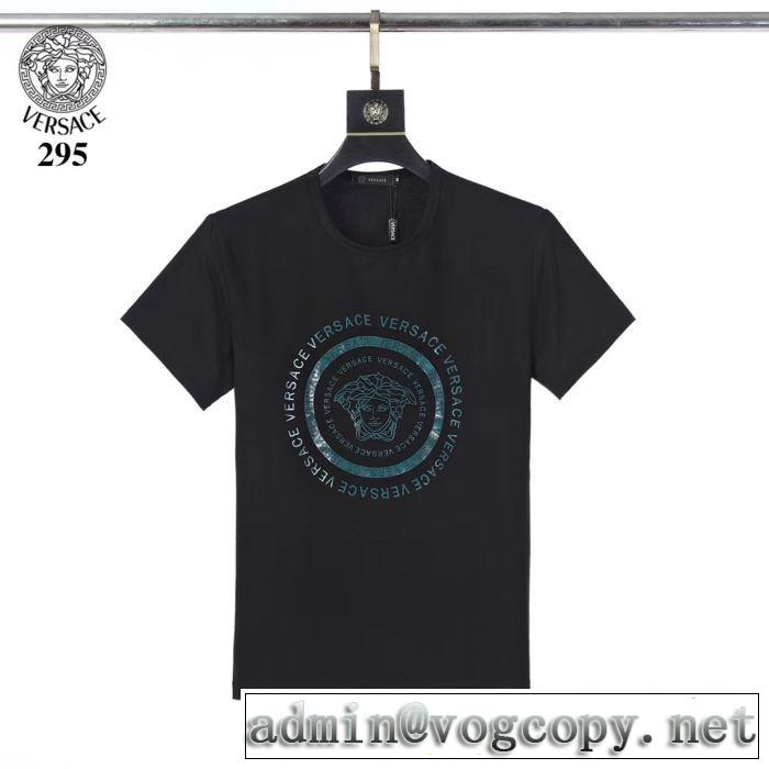 2020SS人気 3色可選 半袖Tシャツ 注目度が上昇中 ヴェルサーチ VERSACE 最先端のスタイル