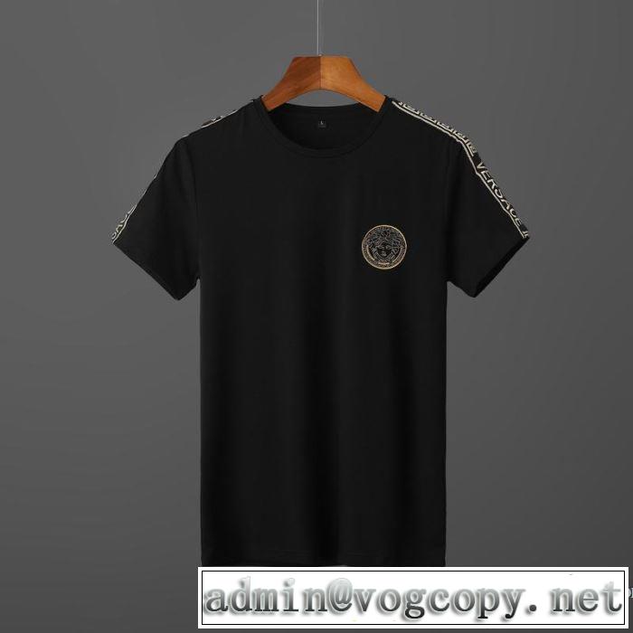 特別価格ヴェルサーチ セットアップ コピーVERSACE 2020トレンド スウェットコットン 半袖トップス 手に入れやすい