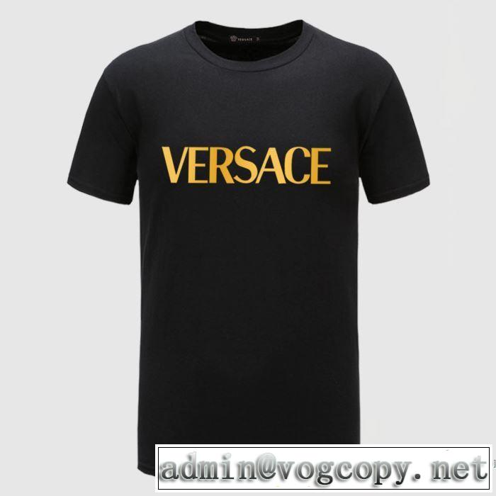 VERSACE激安ヴェルサーチ コレクション サステナブル ロゴ スリムフィット Tシャツ安い おすすめ2020人気ランキング