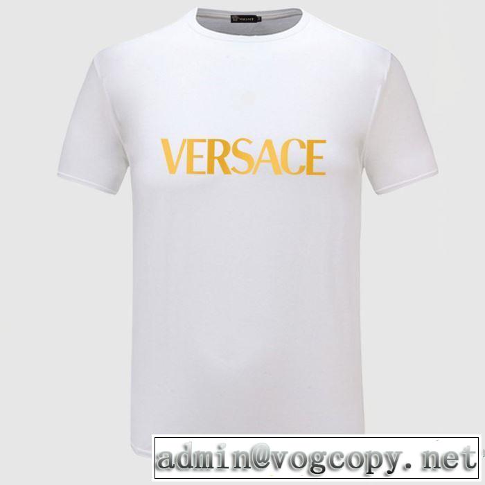 VERSACE激安ヴェルサーチ コレクション サステナブル ロゴ スリムフィット Tシャツ安い おすすめ2020人気ランキング