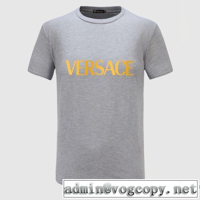 VERSACE激安ヴェルサーチ コレクション サステナブル ロゴ スリムフィット Tシャツ安い おすすめ2020人気ランキング