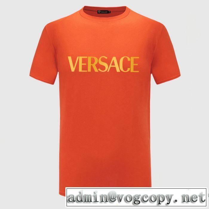 VERSACE激安ヴェルサーチ コレクション サステナブル ロゴ スリムフィット Tシャツ安い おすすめ2020人気ランキング