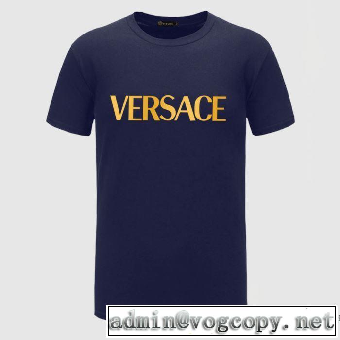 VERSACE激安ヴェルサーチ コレクション サステナブル ロゴ スリムフィット Tシャツ安い おすすめ2020人気ランキング