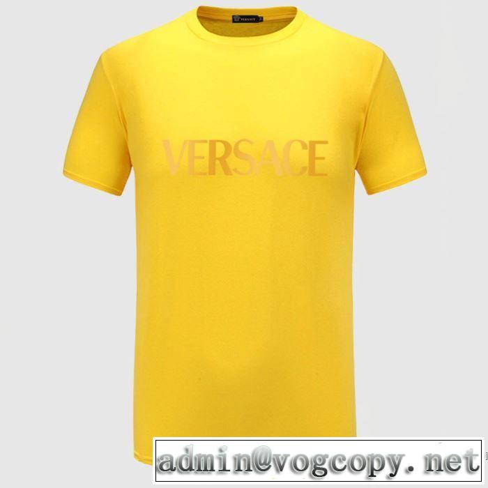 VERSACE激安ヴェルサーチ コレクション サステナブル ロゴ スリムフィット Tシャツ安い おすすめ2020人気ランキング