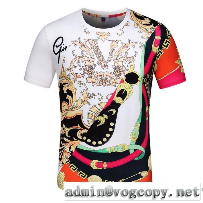 2020最新作で注目ヴェルサーチ スタッド メドゥーサ Ｔシャツ コピー 激安VERSACEデザイン性の高い 優しい 半袖服
