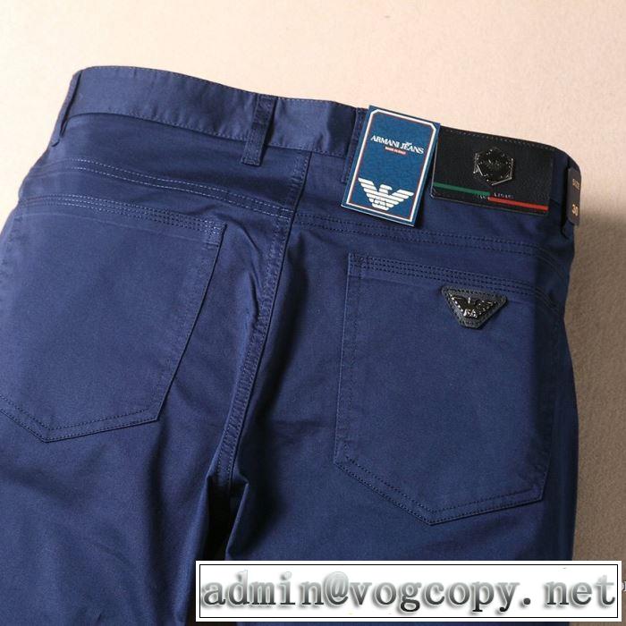 ファッショニスタを中心に新品が非常に人気3色可選  アルマーニ ARMANI 2020春新作 デニムパンツ