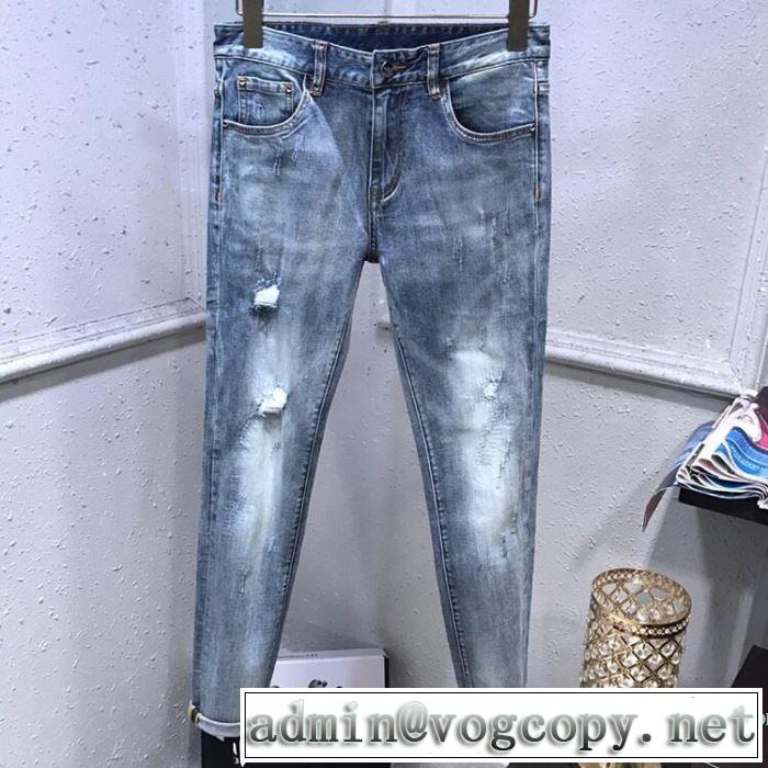 日本未入荷カラー デニムパンツ 確定となる上品 アルマーニ ARMANI 海外限定ライン