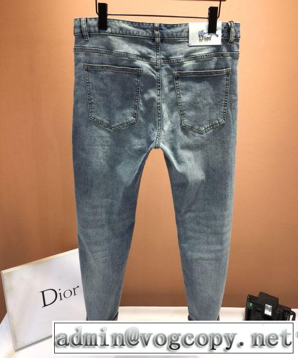 使い勝手 DIOR 2020限定色 ディオール コピー ジーンズ メンズ デニム 新作 ストレッチコットン ジーンズ 値段 激安