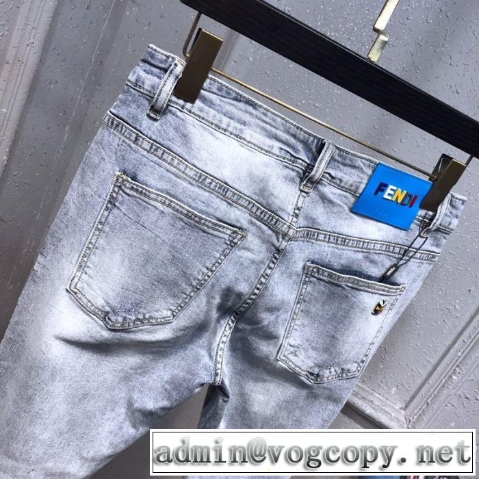 FENDIフェンデイ デニム パンツ コピー 品2020年春最新作 メンズファション 使い勝手 エレガントなジーンズ 値段激安