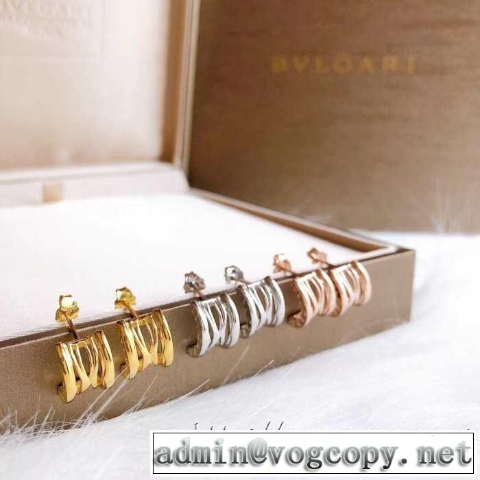 ブルガリ BVLGARI 3色可選 程よい最新作  20SSトレンド ピアス 差をつけたい人にもおすすめ