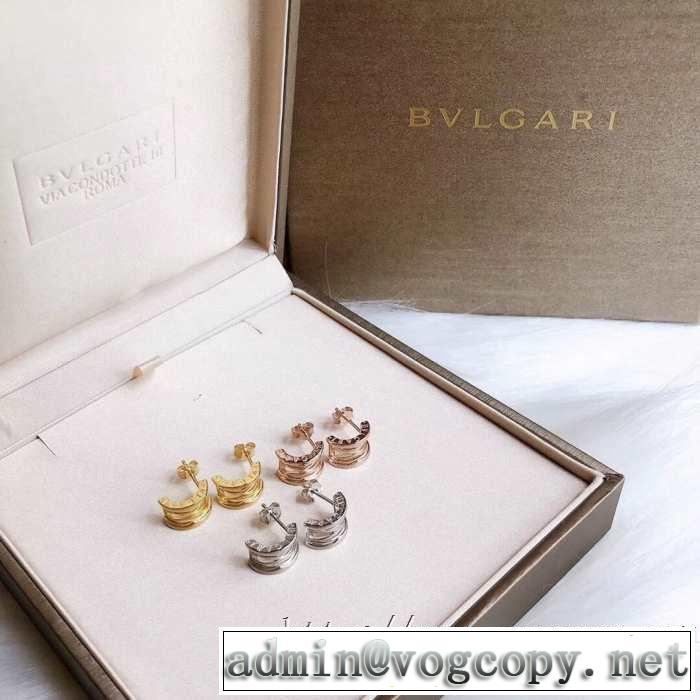 ブルガリ BVLGARI 3色可選 程よい最新作  20SSトレンド ピアス 差をつけたい人にもおすすめ