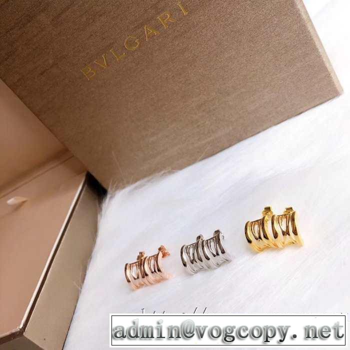 ブルガリ BVLGARI 3色可選 程よい最新作  20SSトレンド ピアス 差をつけたい人にもおすすめ