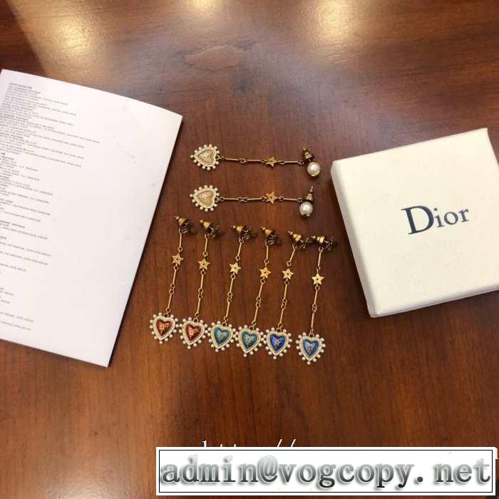 3色可選 ディオール高級感のある素材20SSトレンド DIOR  ピアス  ストリート感あふれ
