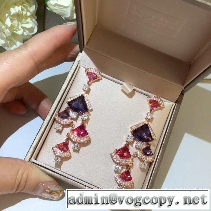 限定ブルガリ ディーヴァ ドリーム イヤリングBVLGARI スーパーコピー 華美 ハイブランドアクセサリーコーデ2020セール