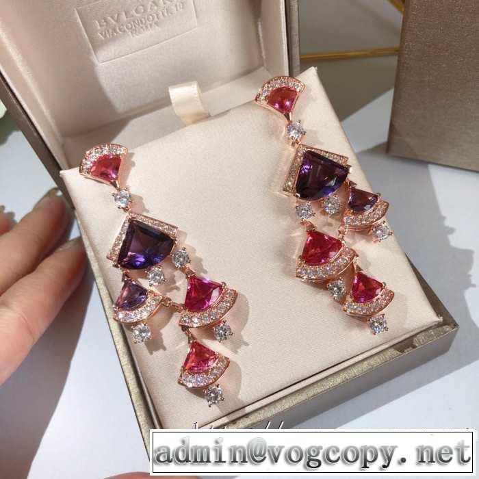限定ブルガリ ディーヴァ ドリーム イヤリングBVLGARI スーパーコピー 華美 ハイブランドアクセサリーコーデ2020セール