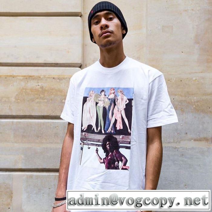 Tシャツ/半袖 2色可選 Supreme 19FW American Picture Tee  差をつけたい人にもおすすめ