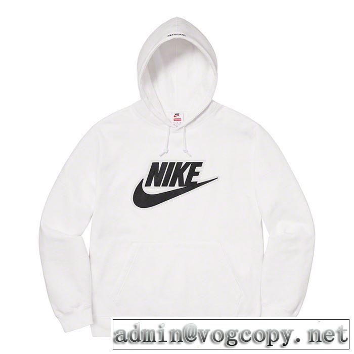 エレガントな雰囲気 3色可選 Supreme Nike Leather Hooded Sweatshirt 2020話題の商品 スタイルアップ