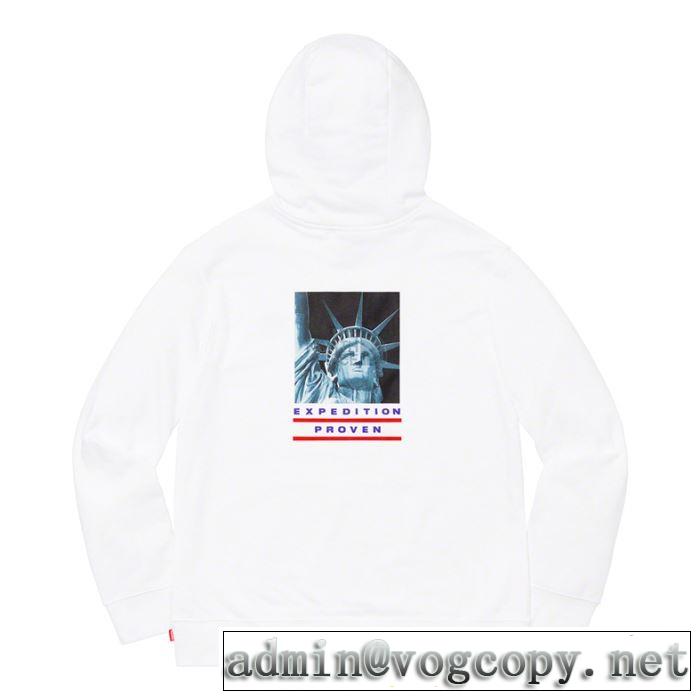 おしゃれに大人の必見 2色可選  Supreme 19FW TNF Statue of Liberty Hooded パーカー