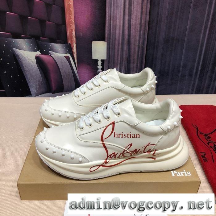 2色可選 クリスチャンルブタン手頃価格でカブり知らず  Christian Louboutin 素敵なアイテム ランニングシューズ