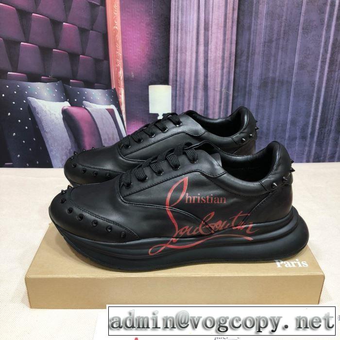 2色可選 クリスチャンルブタン手頃価格でカブり知らず  Christian Louboutin 素敵なアイテム ランニングシューズ