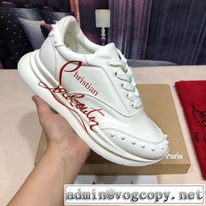 2色可選 クリスチャンルブタン手頃価格でカブり知らず  Christian Louboutin 素敵なアイテム ランニングシューズ