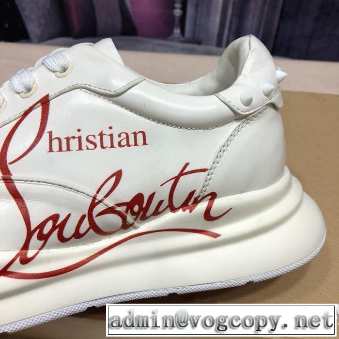2色可選 クリスチャンルブタン手頃価格でカブり知らず  Christian Louboutin 素敵なアイテム ランニングシューズ