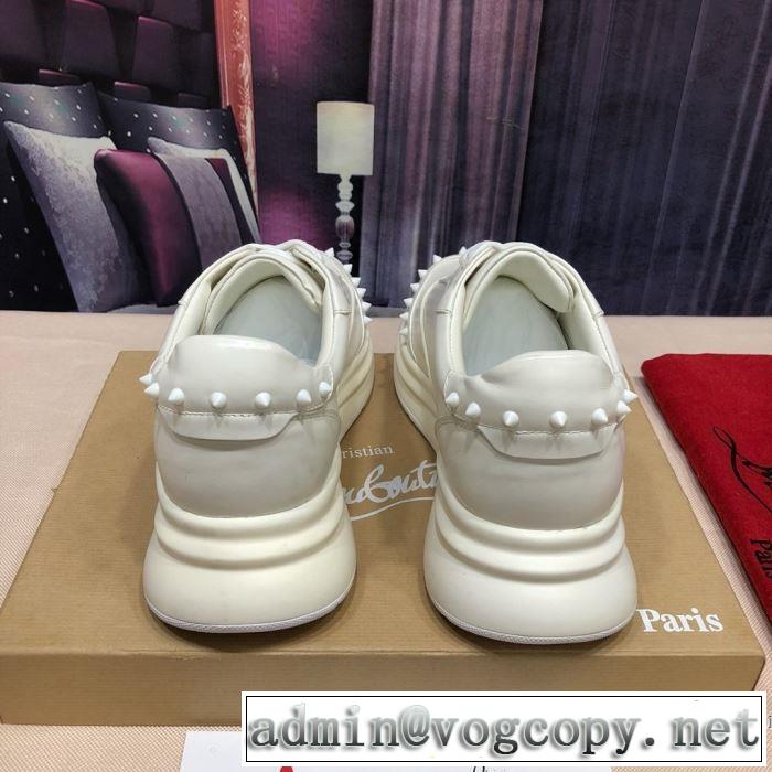 2色可選 クリスチャンルブタン手頃価格でカブり知らず  Christian Louboutin 素敵なアイテム ランニングシューズ
