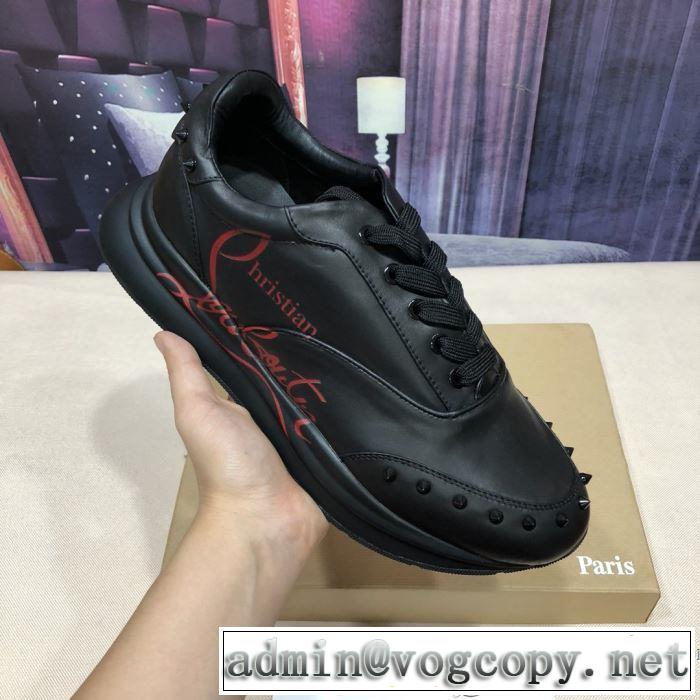 2色可選 クリスチャンルブタン手頃価格でカブり知らず  Christian Louboutin 素敵なアイテム ランニングシューズ