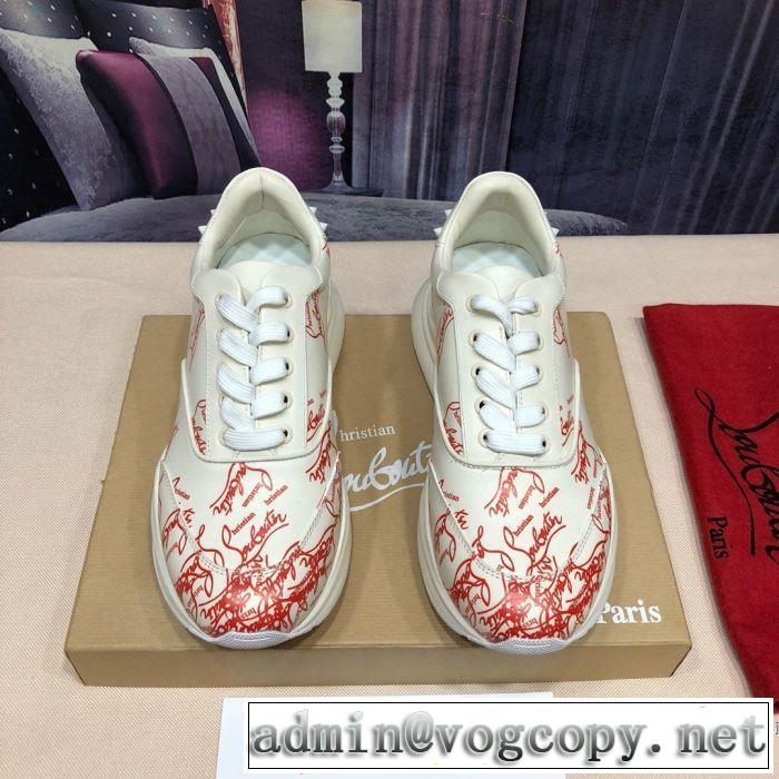 ランニングシューズ 2色可選 通勤通学どちらでも使え クリスチャンルブタン Christian Louboutin 万能に使える