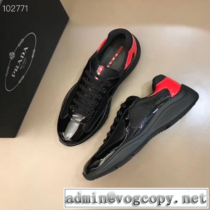 スニーカー2色可選  限定アイテムが登場 プラダ限定色がお目見え PRADA  一目惚れ級に