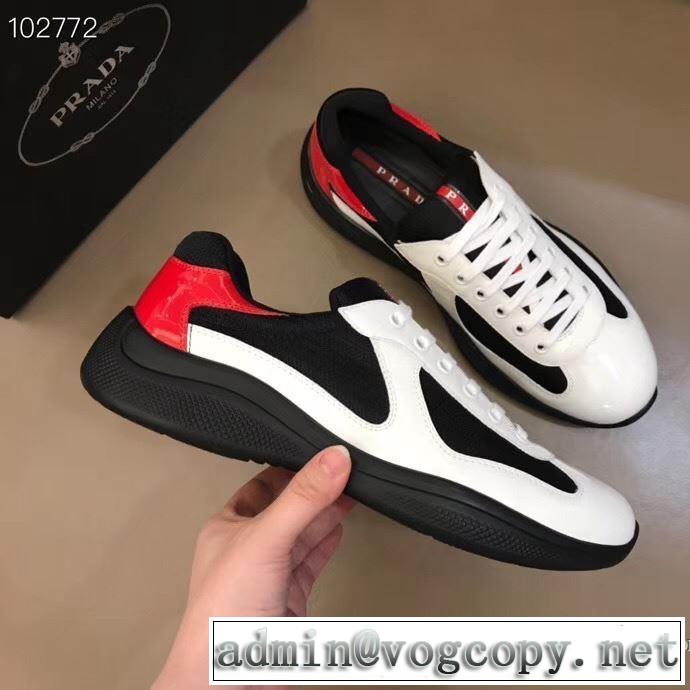 スニーカー2色可選  限定アイテムが登場 プラダ限定色がお目見え PRADA  一目惚れ級に