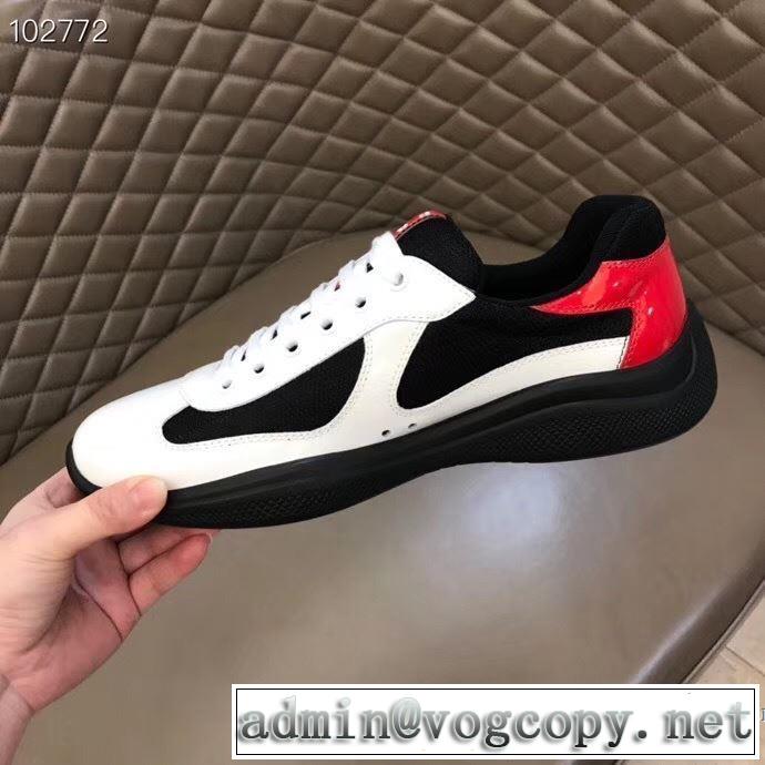 スニーカー2色可選  限定アイテムが登場 プラダ限定色がお目見え PRADA  一目惚れ級に