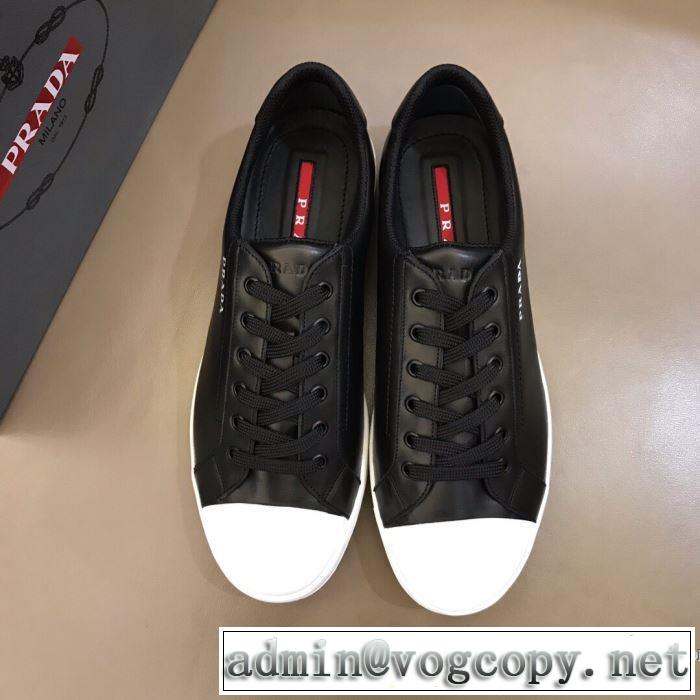 2色可選 シンプルなファッション スニーカー この時期の一番人気は プラダ PRADA