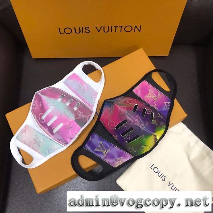 2色可選 コーデの完成度を高める マスク この時期の一番人気は LOUIS VUITTON ルイ ヴィトン さらに魅力的