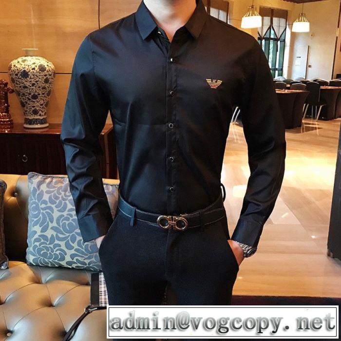 普段使いにも最適なアイテム シャツ ストリート感あふれ アルマーニ ARMANI