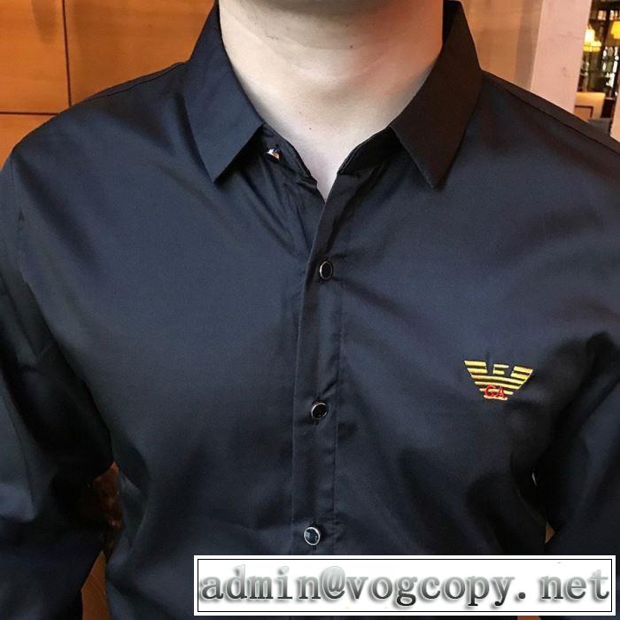 普段使いにも最適なアイテム シャツ ストリート感あふれ アルマーニ ARMANI