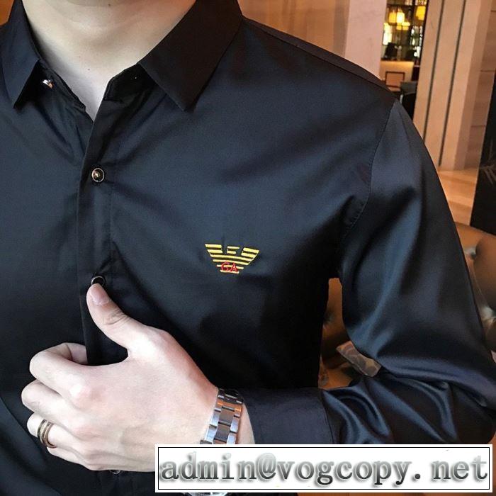 普段使いにも最適なアイテム シャツ ストリート感あふれ アルマーニ ARMANI