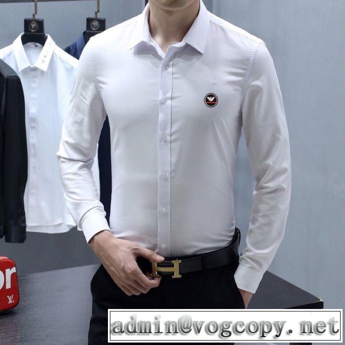 2色可選 シャツ 最新の入荷商品 アルマーニ ARMANI ファッショニスタを中心に新品が非常に人気